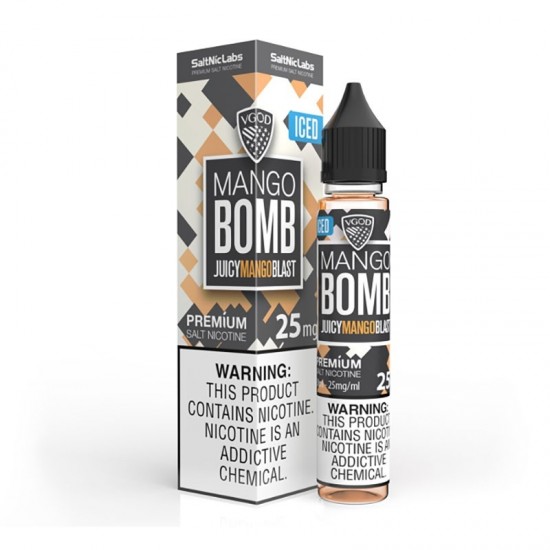VGOD Mango Bomb Iced Salt Likit 25mg Premium Mango Blast E-Likit