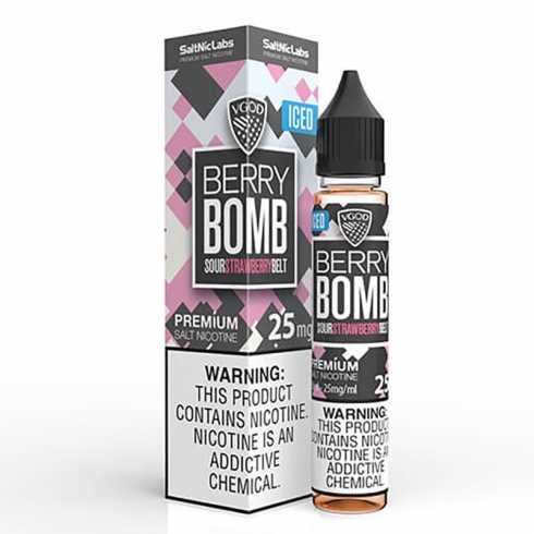 VGOD Berry Bomb Iced Salt Likit 25mg Sour Strawberry Bomb