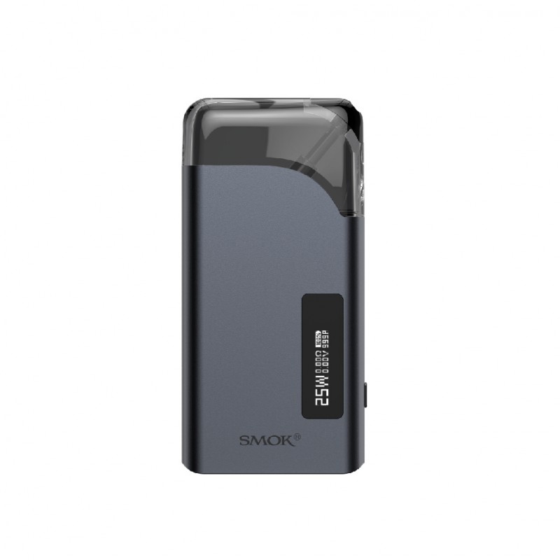 Smok Thiner Pod Mod Gri, kompakt ve ayarlanabilir watt (25W) göstergeli.