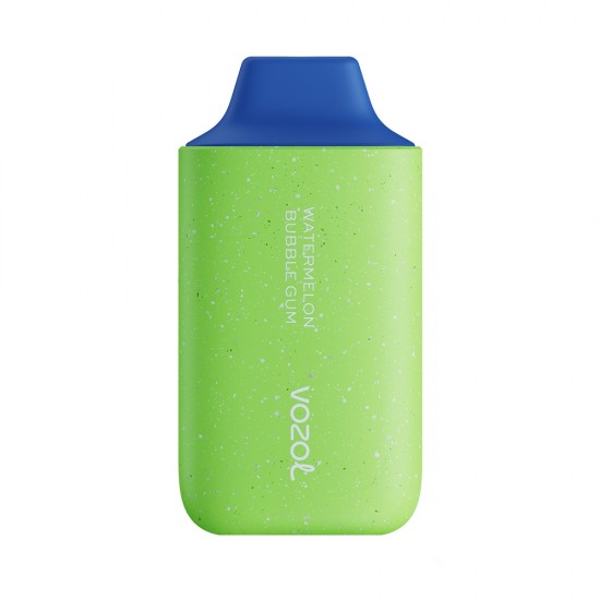 Vozol Star 6000 Watermelon Bubble Gum tek kullanımlık pod, yeşil.