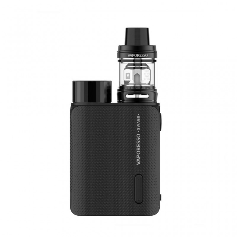 Vaporesso Swag 2 Pod Mod siyah, kompakt tasarım, elektronik sigara