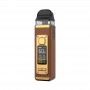 Smok RPM 4 Pod Kit kahverengi gold deri, 60W ekranlı dijital elektronik sigara.
