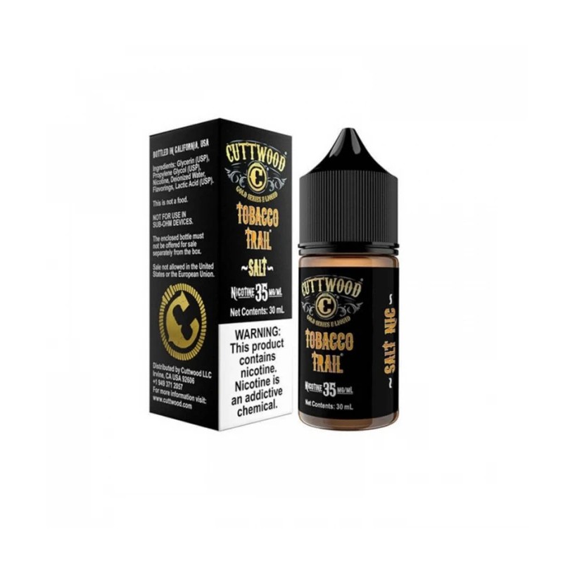 Cuttwood Tobacco Trail Salt Likit 30ml Nikotin 35mg Ambalajlı