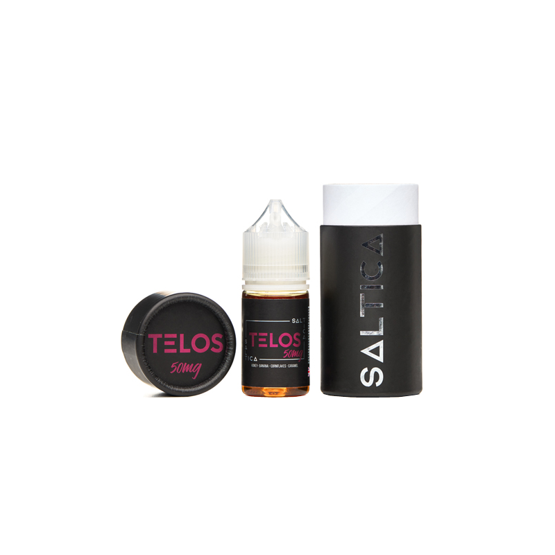 Saltica Telos 50mg Salt Likit: Bal, Muz, Mısır Gevrekli Karamel Aromalı