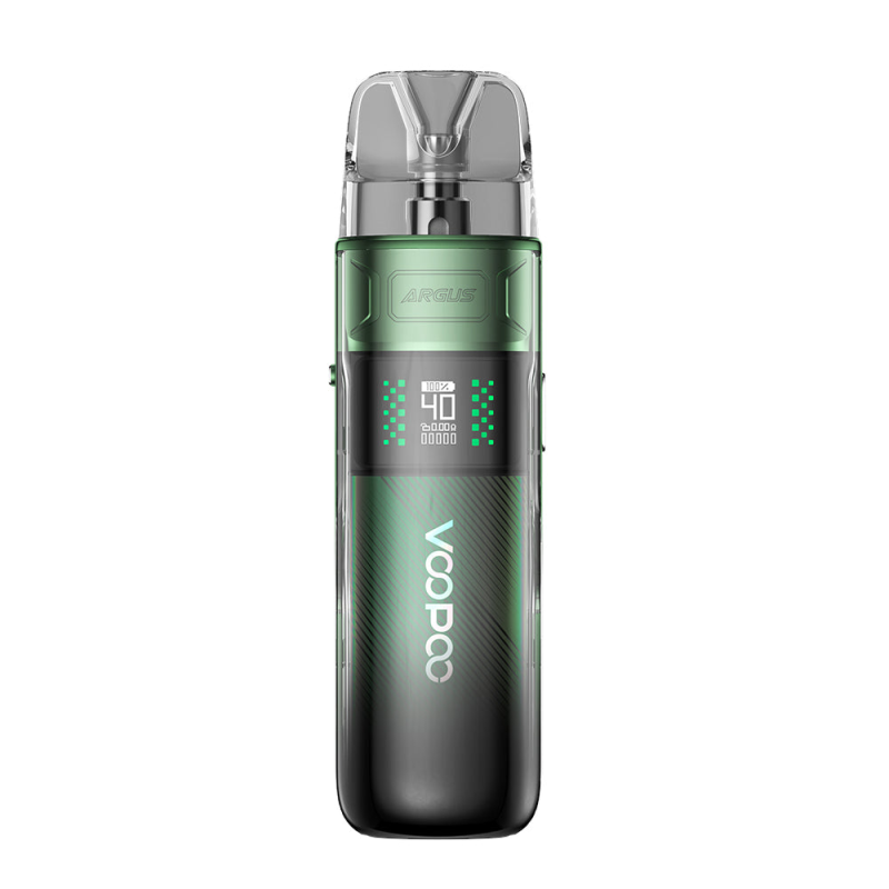 Voopoo Argus E40 Pod Mod yeşil, dijital ekranlı elektronik sigara