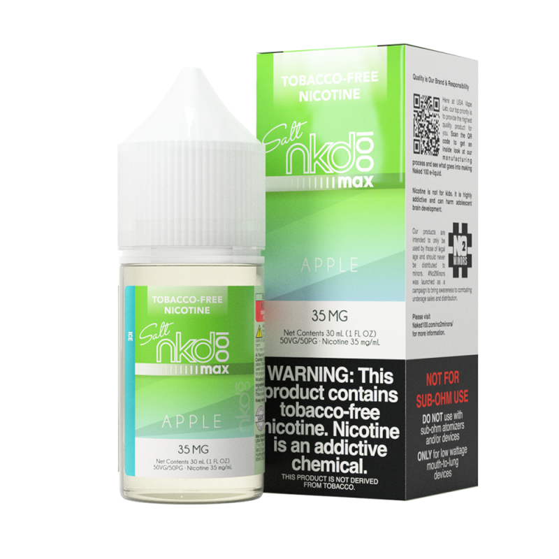 Naked 100 Apple Ice Salt Likit, 35mg, Tütünsüz Nikotin