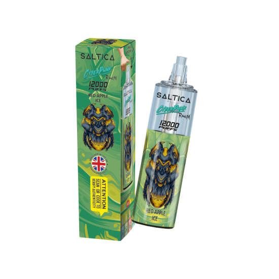 Saltica Cyberpunk 12000 Red Apple Ice Tek Kullanımlık Vape Bar