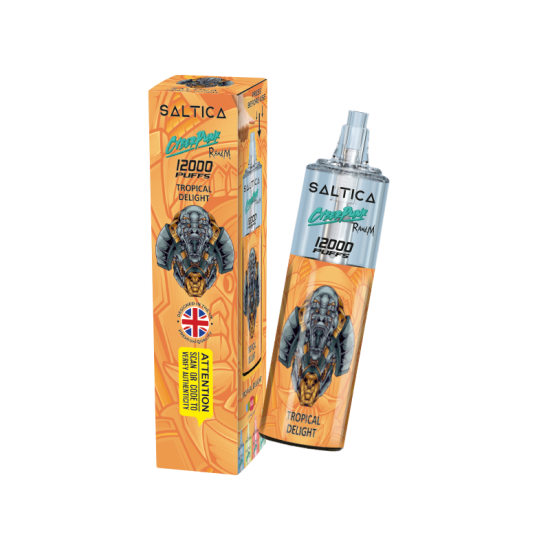 Saltica Cyberpunk 12000 Tropical Delight tek kullanımlık elektronik sigara.