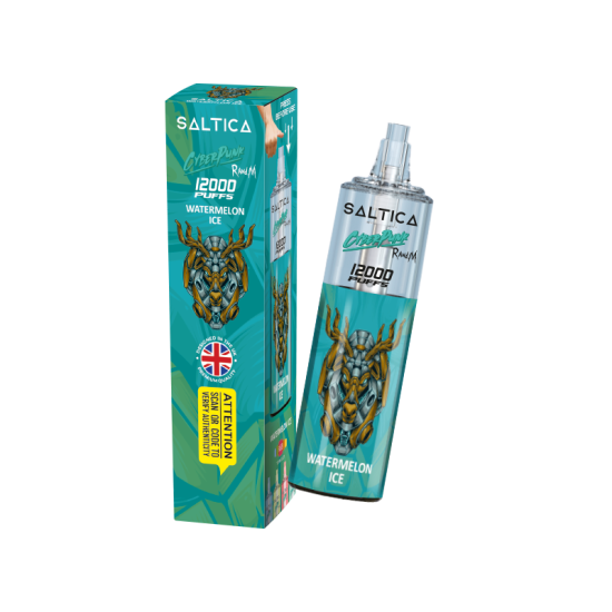 Saltica Cyberpunk 12000 Watermelon Ice tek kullanımlık elektronik sigara.