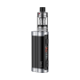 Aspire Zelos X Kit siyah ve gümüş renkli, ayarlanabilir watt ekranlı elektronik sigara.