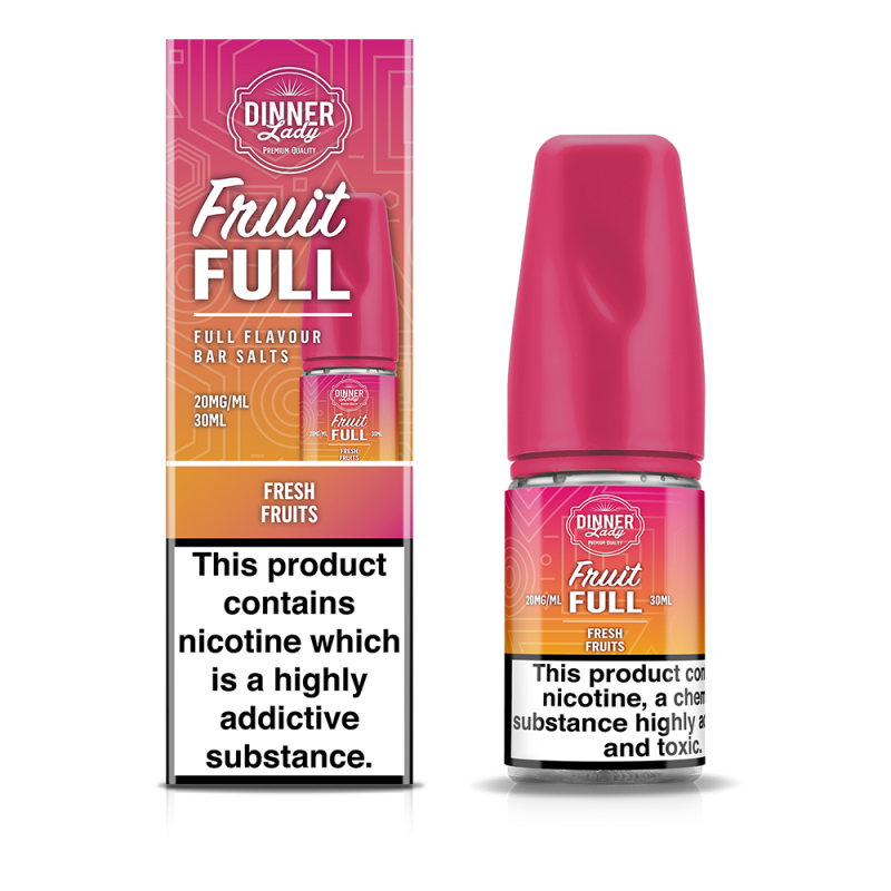 Dinner Lady Fruit Full Fresh Fruits Salt Likit 20mg/ml 30ml Bar Salts