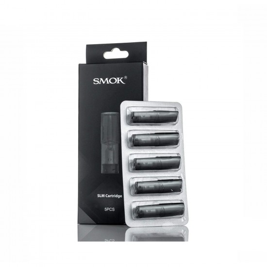 Smok SLM Kartuş yedek bobin 5'li paket, siyah, orijinal ambalajlı.
