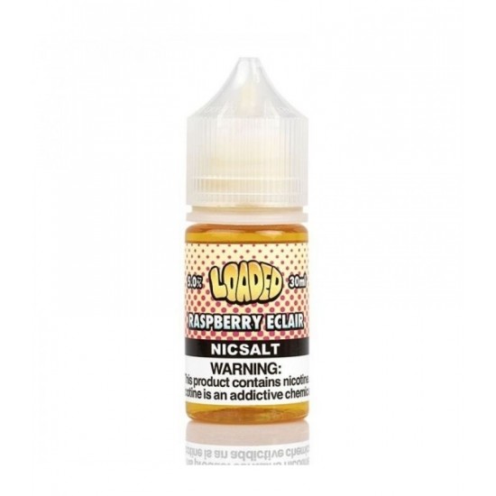 Loaded Raspberry Eclair Nicsalt 30ml likit şişesi, nikotinli e-likit